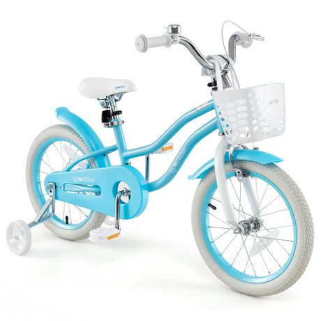 Bicicleta infantil de 14/16/18 pulgadas con frenos duales y asiento ajustable