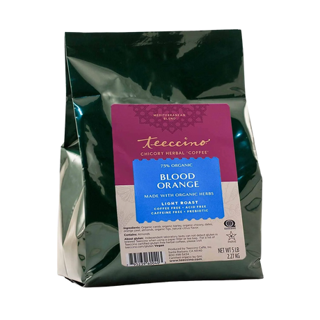 Achicoria con sabor a naranja sanguina para preparar café de hierbas