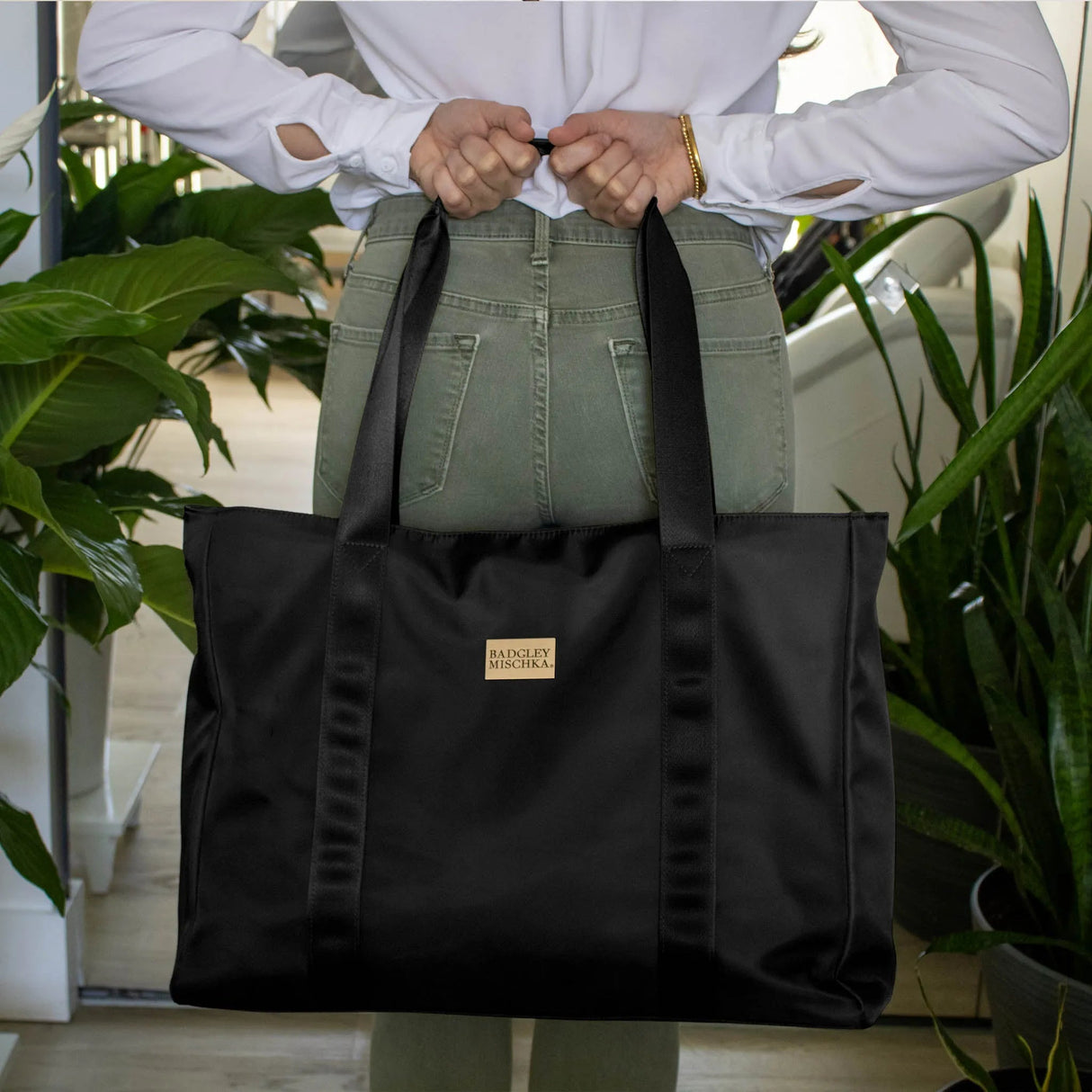 Bolsa de fin de semana de nailon sencilla
