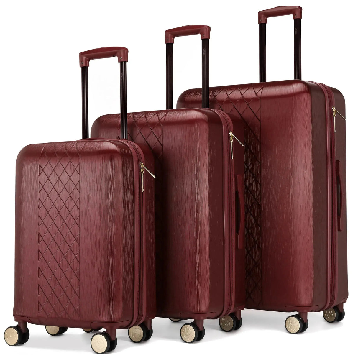 Juego de maletas expandibles de 3 piezas Diamond Chic