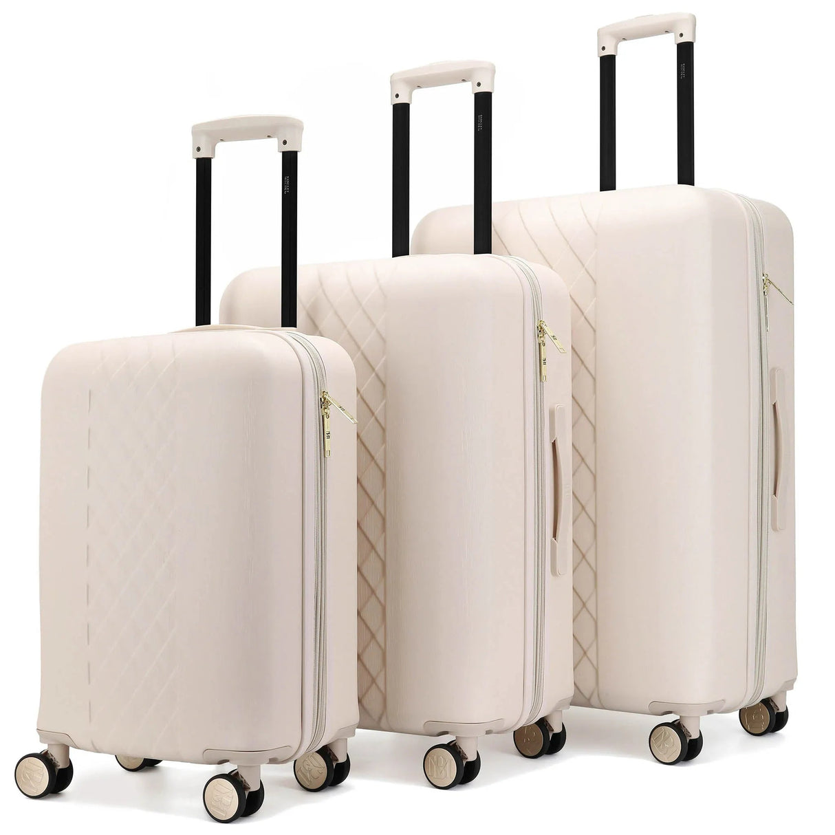 Juego de maletas expandibles de 3 piezas Diamond Chic