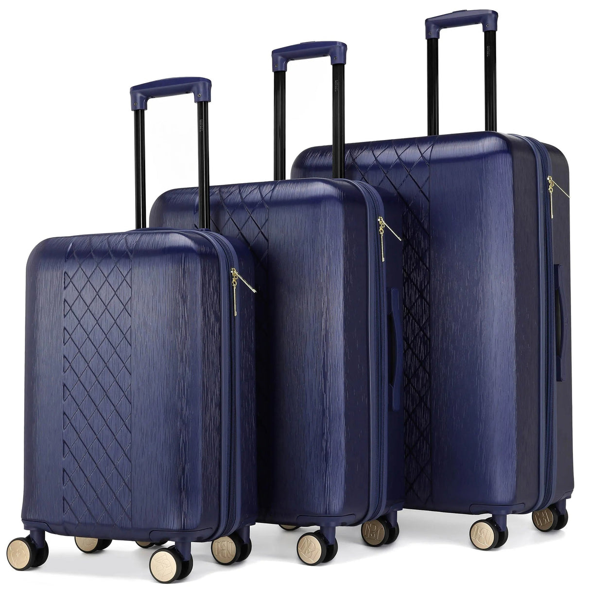 Juego de maletas expandibles de 3 piezas Diamond Chic