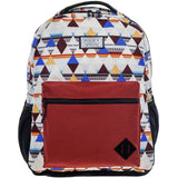 Mochila HOOey "Recess" Diamond Aztec (crema/burdeos)
