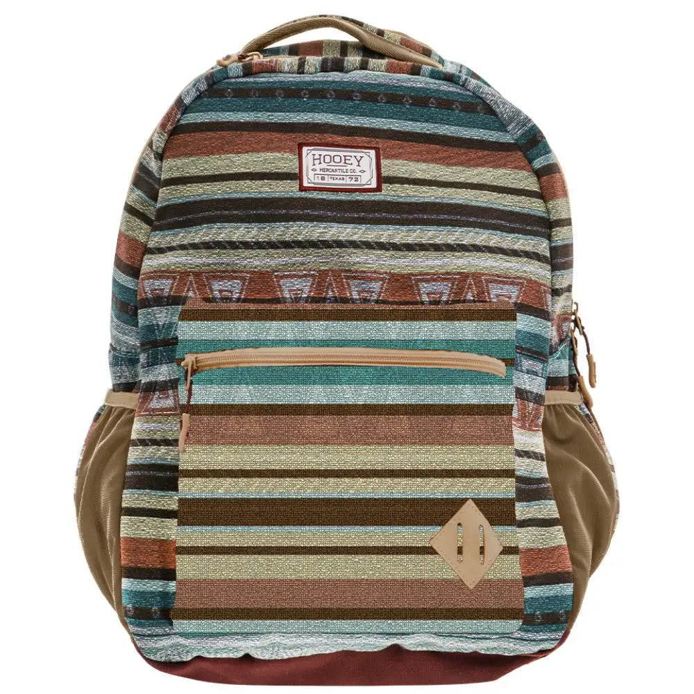 Mochila HOOey "Recess" Serape (Beige/Burdeos)