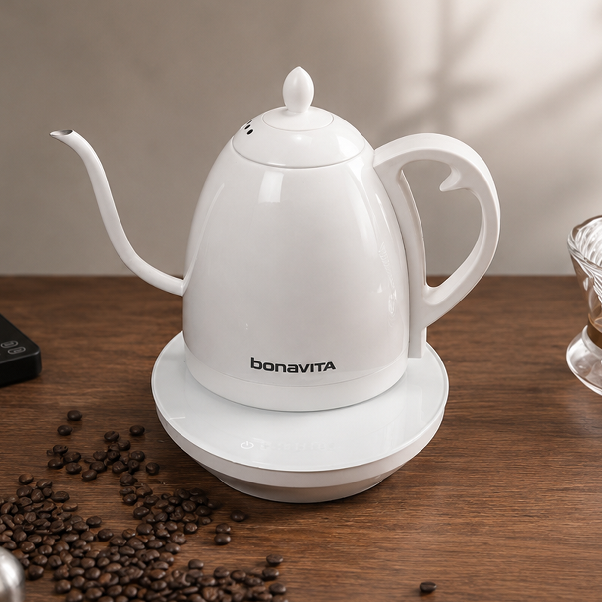 Hervidor Eléctrico de Temperatura de Precisión de Cuello de Cisne Bonavita Cosmopolitan 1.0L