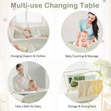Baby Diaper Changing Table with Water Basin Wheel