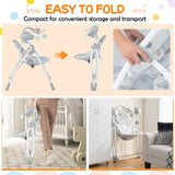 Mecedora Eléctrica Plegable para Bebés con Respaldo Ajustable
