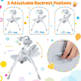 Mecedora Eléctrica Plegable para Bebés con Respaldo Ajustable