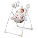 Mecedora Eléctrica Plegable para Bebés con Respaldo Ajustable