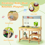 Cocina de juguete para exteriores con estufa