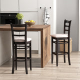 Taburetes de bar con respaldo ergonómico, cómodo reposapiés y asiento acolchado suave