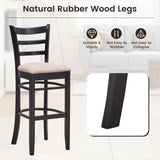 Taburetes de bar con respaldo ergonómico, cómodo reposapiés y asiento acolchado suave