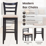 Taburetes de bar con respaldo ergonómico, cómodo reposapiés y asiento acolchado suave