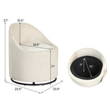 Barrel Chair with Storage 360¬∞ Swivel Upholstered Vanity Chair