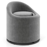 Barrel Chair with Storage 360¬∞ Swivel Upholstered Vanity Chair