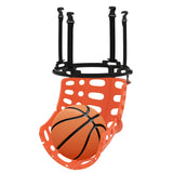Accesorio de Retorno de Baloncesto con 4 Ganchos Desmontables sin Herramientas (Apto para Aros de 18 Pulgadas)