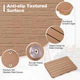 Waterproof HIPS Bath Spa Shower Mat with Non Slip Foot Pads