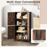 Bathroom Cabinet 43.5 inch Storage Cabinet with Doors and Adjustable Shelves