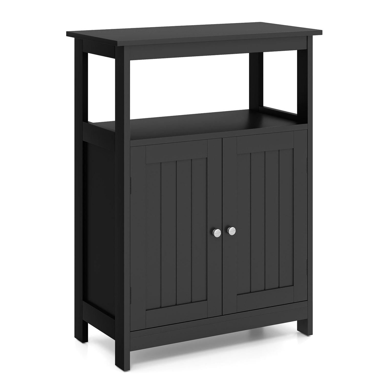 Mueble de baño de suelo con compartimento abierto