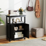 Mueble de baño de suelo con compartimento abierto