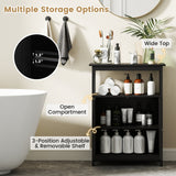 Mueble de baño de suelo con compartimento abierto