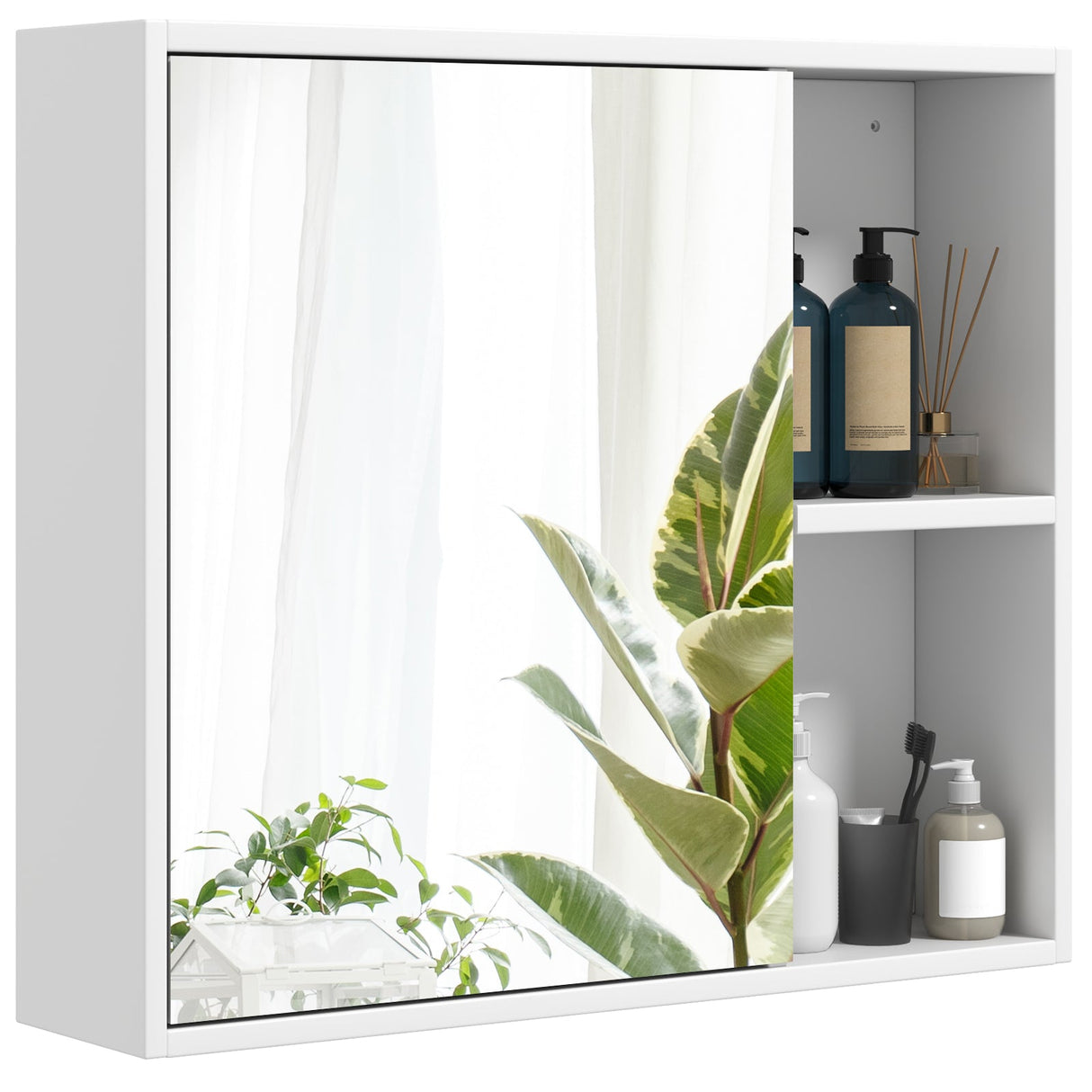 Botiquín de Baño con Puerta de Espejo Simple