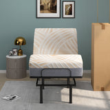 Colchón de espuma viscoelástica tamaño individual con cubierta de jacquard para base de cama ajustable