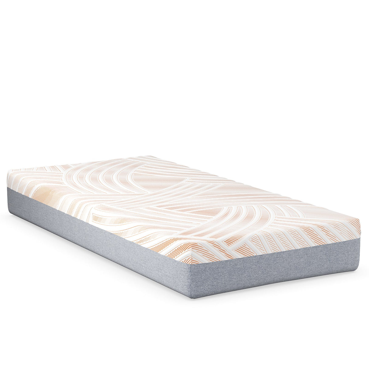 Colchón de espuma viscoelástica tamaño individual con cubierta de jacquard para base de cama ajustable