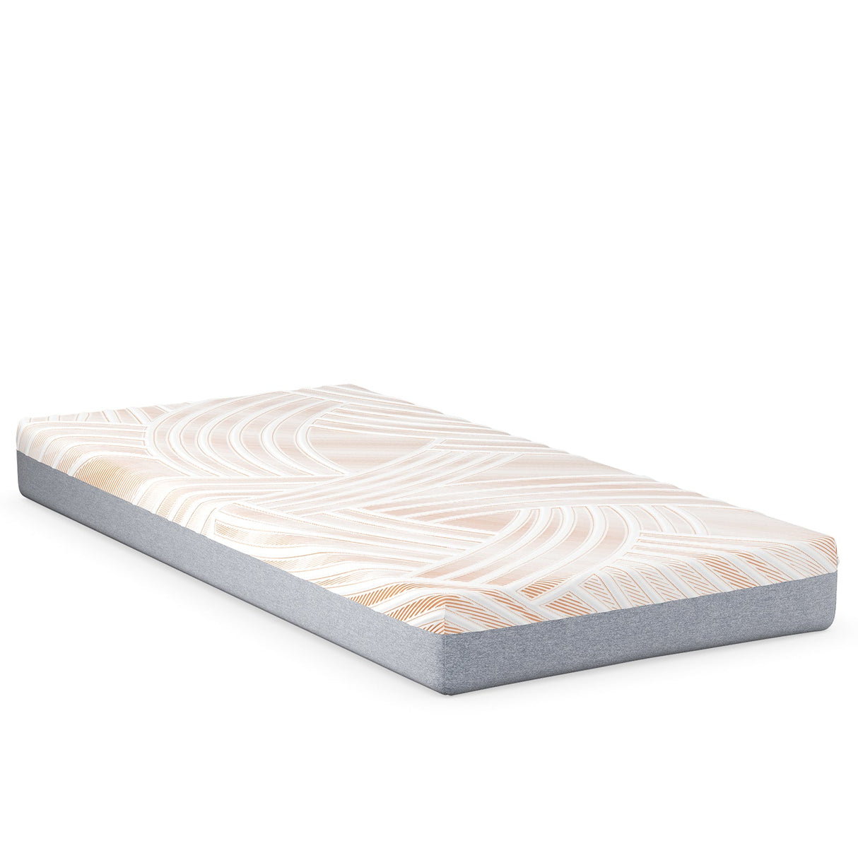 Colchón de espuma viscoelástica tamaño individual con cubierta de jacquard para base de cama ajustable