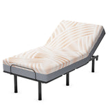 Colchón de espuma viscoelástica tamaño individual con cubierta de jacquard para base de cama ajustable