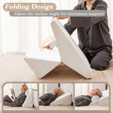 Juego de 3 almohadas ortopédicas de cuña con espuma viscoelástica ventilada