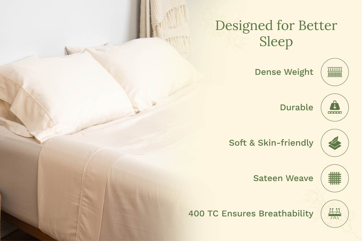 Fundas de almohada de satén orgánico