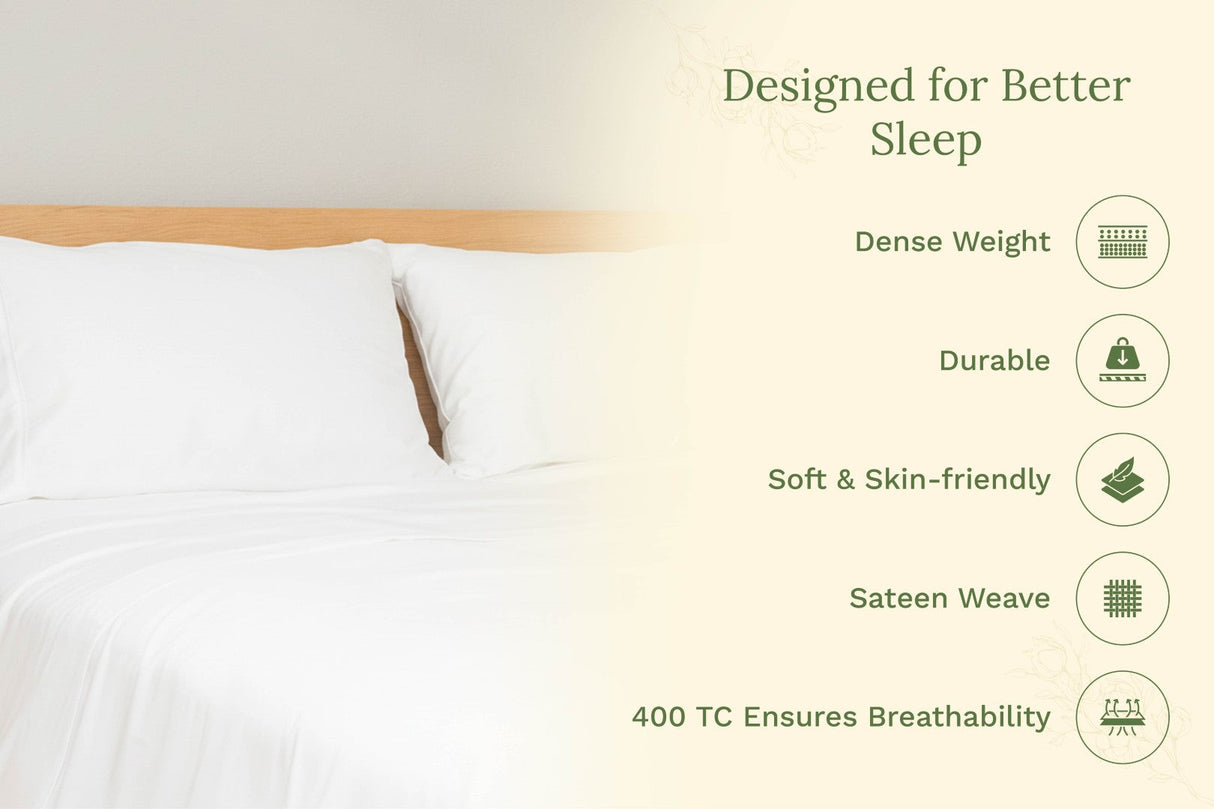 Fundas de almohada de satén orgánico