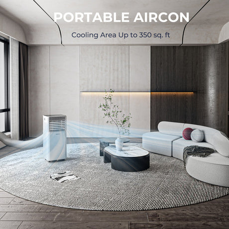 Enfriador de aire de 10000 BTU con ventilador y modo deshumidificador