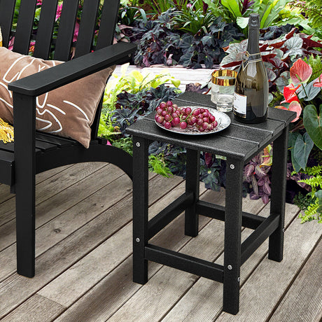 Mesa Auxiliar Adirondack Cuadrada de 14 Pulgadas Resistente a la Intemperie