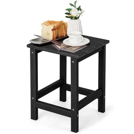 Mesa Auxiliar Adirondack Cuadrada de 14 Pulgadas Resistente a la Intemperie