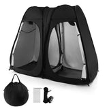 Oversized Pop Up Shower Tent with Window Floor and Storage Pocket