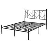 Base de cama de plataforma tamaño individual/matrimonial/queen con resistente soporte de listones de metal