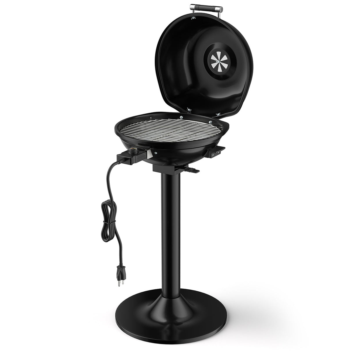 Parrilla de barbacoa eléctrica portátil de 1600W con rejilla antiadherente extraíble