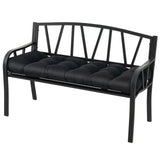 Indoor Outdoor Tufted Bench Cushion with Soft PP Cotton
