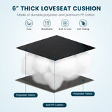 Indoor Outdoor Tufted Bench Cushion with Soft PP Cotton