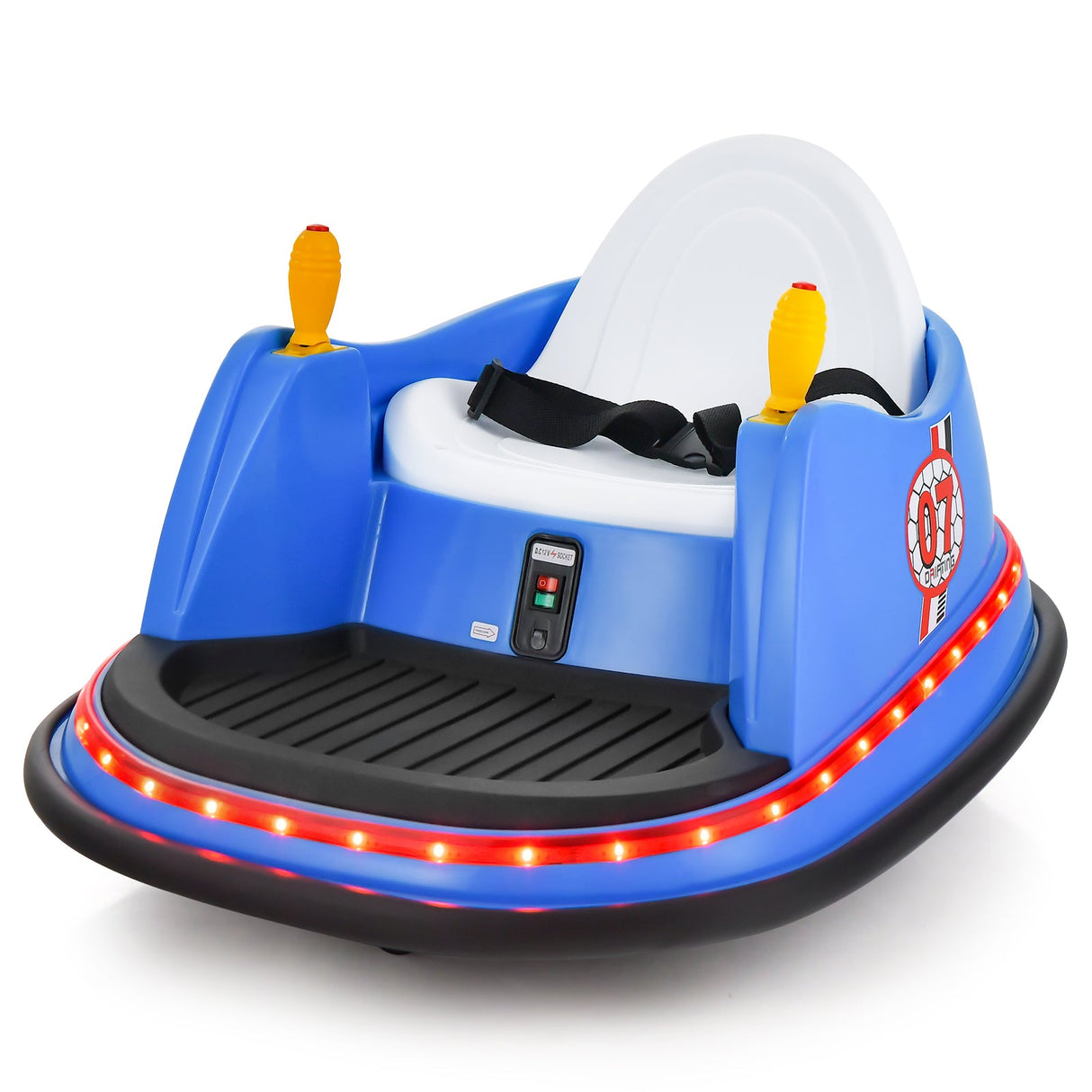 Coche eléctrico de choque de 12 V para niños pequeños con luces intermitentes