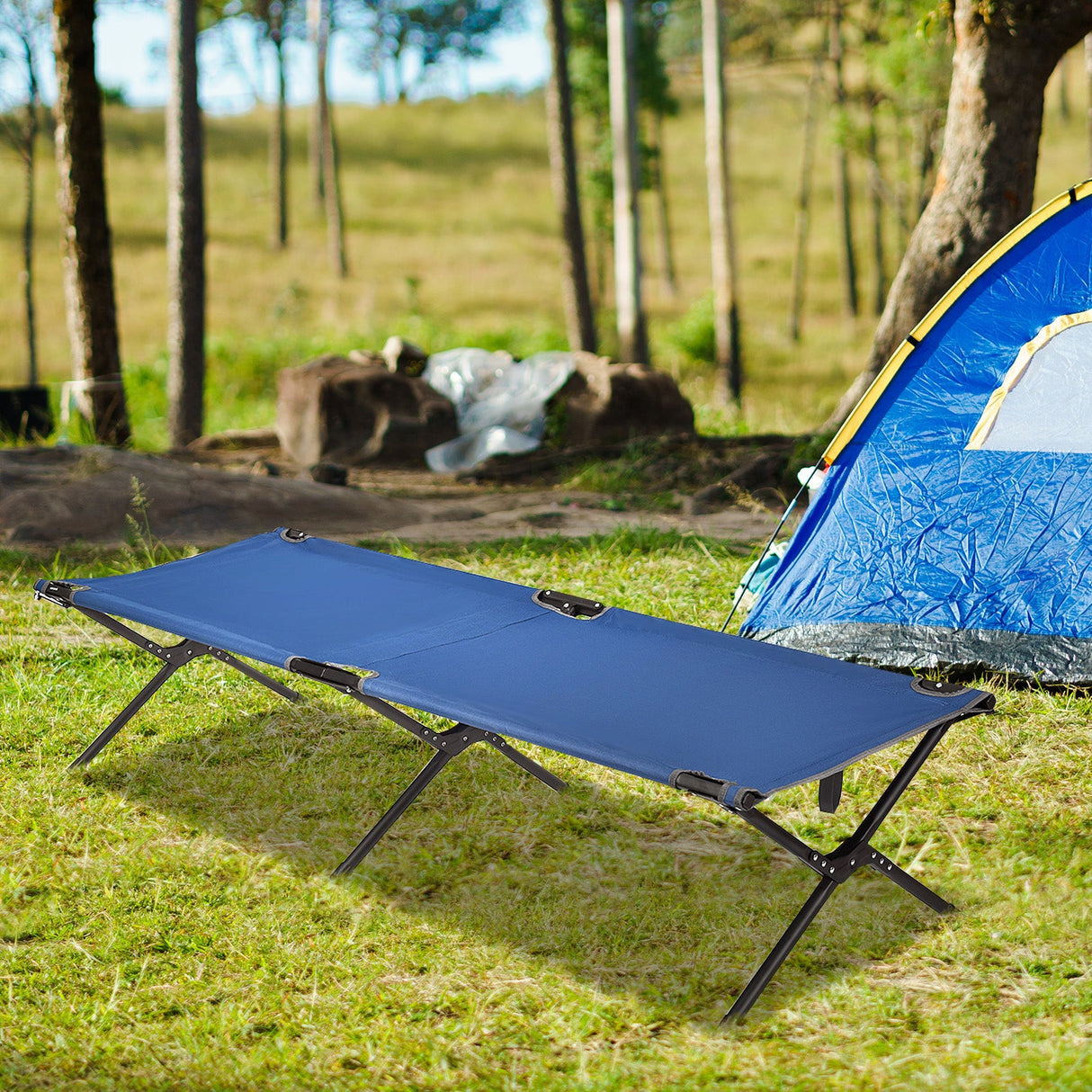 Catres plegables de camping para adultos y niños