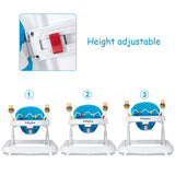 Adjustable Height Removable Folding Portable Baby Walker