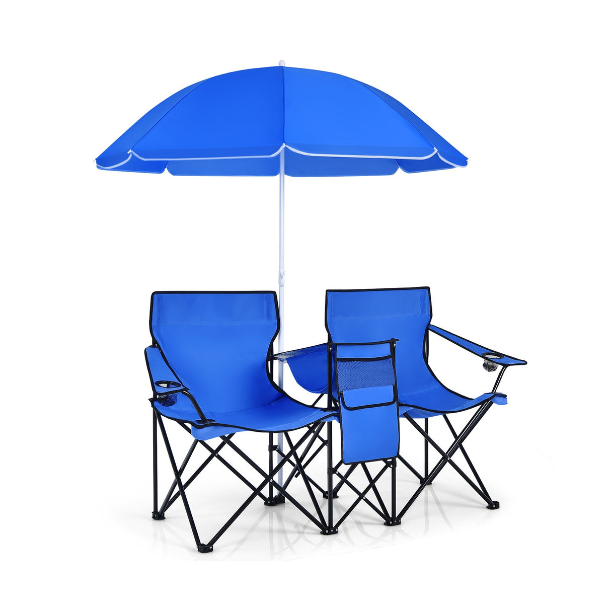 Silla doble plegable portátil para picnic