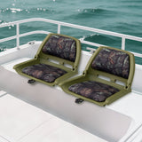 Asiento de barco plegable con respaldo bajo y PVC de calidad marina