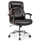 Height Adjustable Big and Tall Office Chair Computer Desk Chair with Metal Base