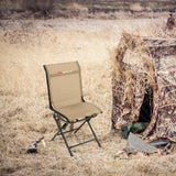 Sillón giratorio plegable para exteriores, para todo tipo de clima, con marco de hierro