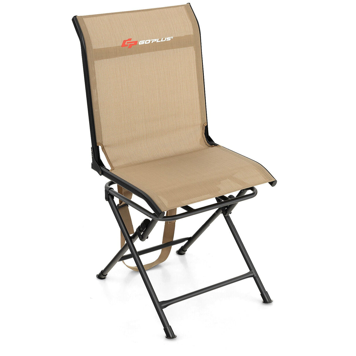 Sillón giratorio plegable para exteriores, para todo tipo de clima, con marco de hierro