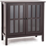 Glass Door Sideboard Console Storage Buffet Cabinet